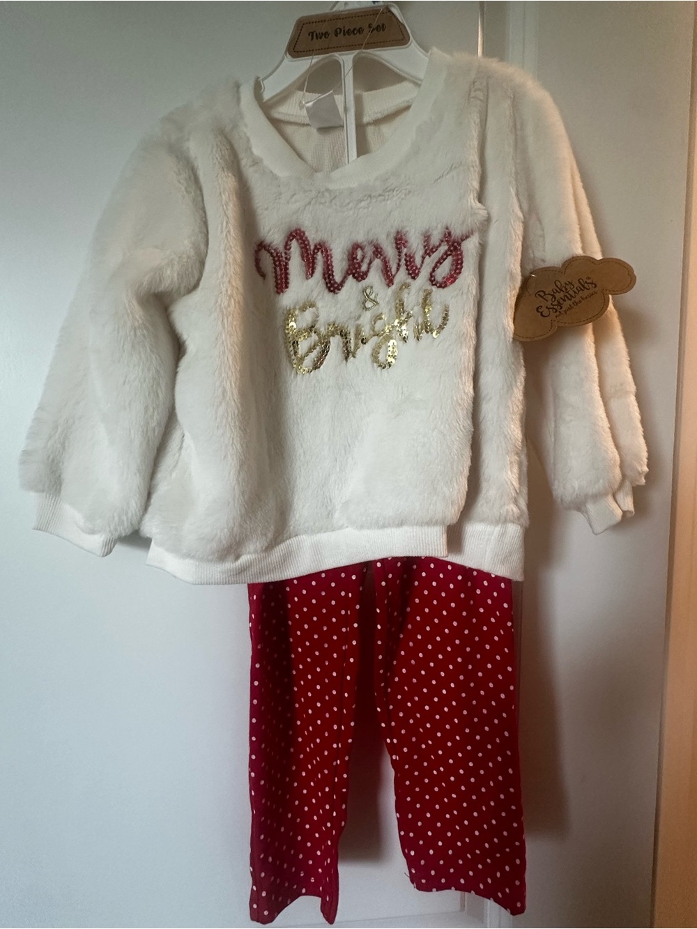 Baby Essentials White Faux Fur Jacket
